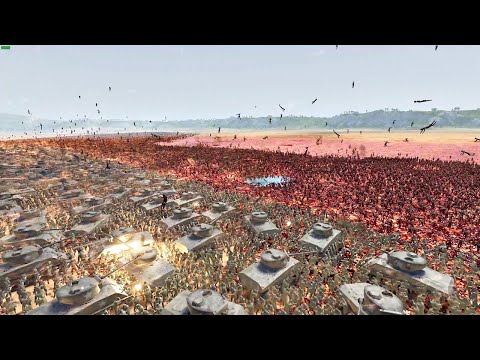 U.S ARMY Invades OMAHA BEACH Infested with 3 MILLION Zombies! - Ultimate Epic Battle Simulator 2