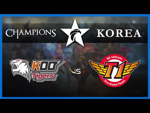 KOO Tigers vs SK Telecom T1 Full BO3 Set | LCK Summer Split 2015 W9D2