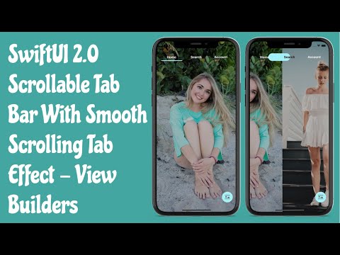 SwiftUI 2.0 Scrollable Tab Bar With Smooth Scrolling Tab Effect - View Builders - SwiftUI Tutorials