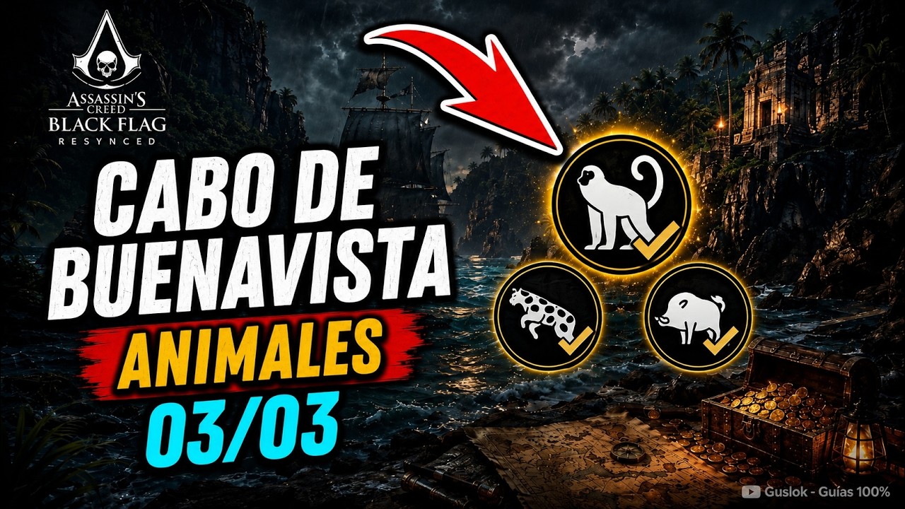 Cabo De Buenavista Todos Los Animales 100% | Assassin’s Creed Black Flag Resynced Cabo De Buenavista Todos Los Animales 100% | Assassin’s Creed Black Flag Resynced