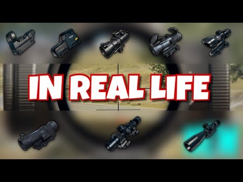 All PUBG scopes in real life | 8x scope amazing
