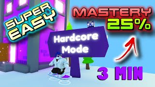 Fast Complete Mastery %25 in 3 Minutes For Hardcore in Roblox Pet Simulator X New Update - PSX