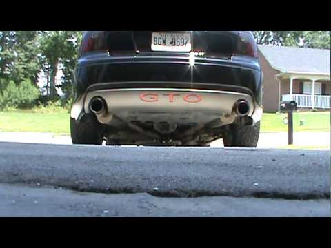 2005 Pontiac GTO Full Exhaust Pacesetter LT's, Corsa X pipe, Magnaflow