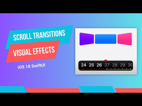 Minimal Code Demo: Scroll Transitions and Visual Effects of iOS 18 SwiftUI