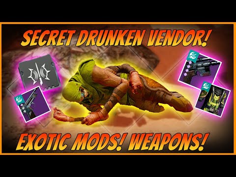 Destiny 2 - Sleeping Drunken Vendor Gives Exotic Light Sabre Mod! Weapons! ARmor!
