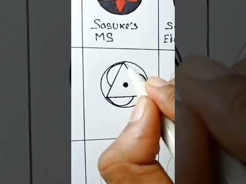 How to draw Baru's Mangekyou Sharingan : Rare MS #shorts #mangekyousharingan #uchiha