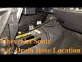Chevrolet Sonic - A/C Drain Hose Location
