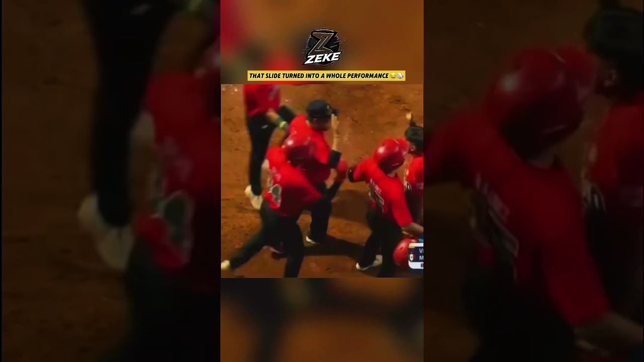 The most unexpected slide ever ⚾️???? #baseball #mlb