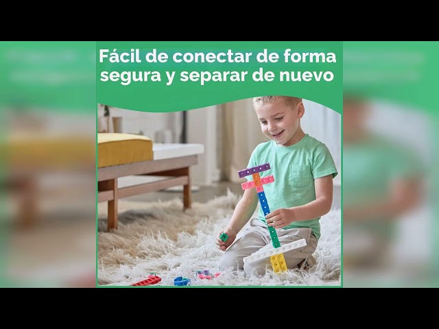 Vídeo relacionado con edxeducation Cubos de Enlace translúcidos - Juguete de construcción para matemáticas tempranas - Juego de 100-2 cm - Juguete de Mesa Ligero - Aprendizaje Preescolar y primario