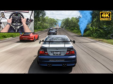 NFS MW BMW M3 GTR VS Track Toys - Forza Horizon 5 | Logitech G923 Steering Wheel