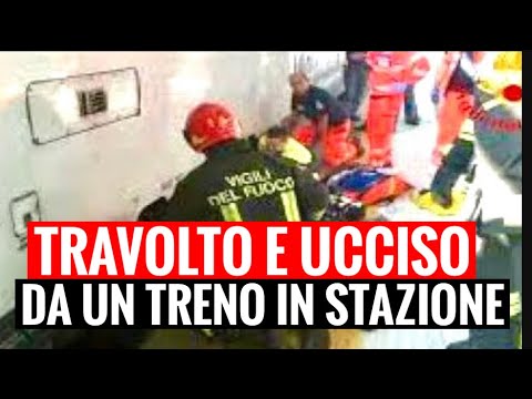 TRAGEDIA IN STAZIONE: TRAVOLTO E UCCISO IN POCHI ISTANTI DAL TRENO IN CORSA. DRAMMA A PERUGIA