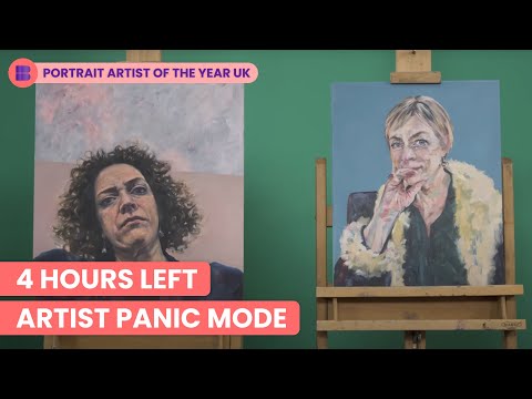 Portrait Artist Panic Hannah Waddingham Sitting