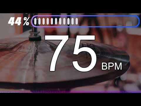75BPM　Hi-hat①　5minutes Drums Metronome