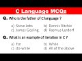 C language MCQs | C mcq questions and answers