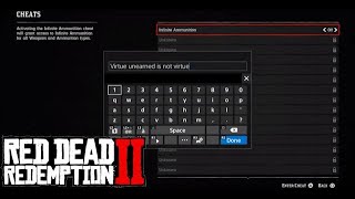 Red Dead Redemption 2 - How do you enter Cheat Codes - Please Read Description First (PS4)