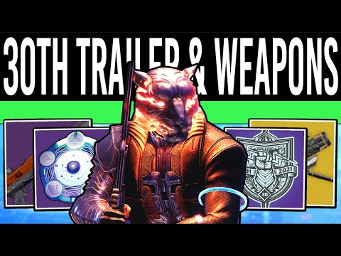 Destiny 2: NEW TRAILER & INSANE WEAPONS! Anniversary INFO, Xur Bounties, Halo Weapons, New Areas!