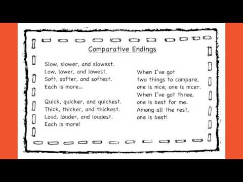 Comparative Endings by Miss Modena