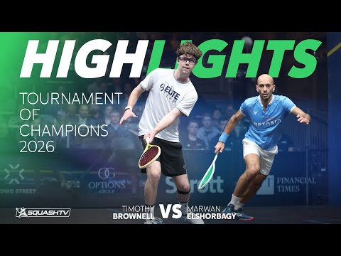 🏴󠁧󠁢󠁥󠁮󠁧󠁿 Ma.Elshorbagy v Brownell 🇺🇸 | Tournament of Champions 2026 | ROUND 1 HIGHLIGHTS