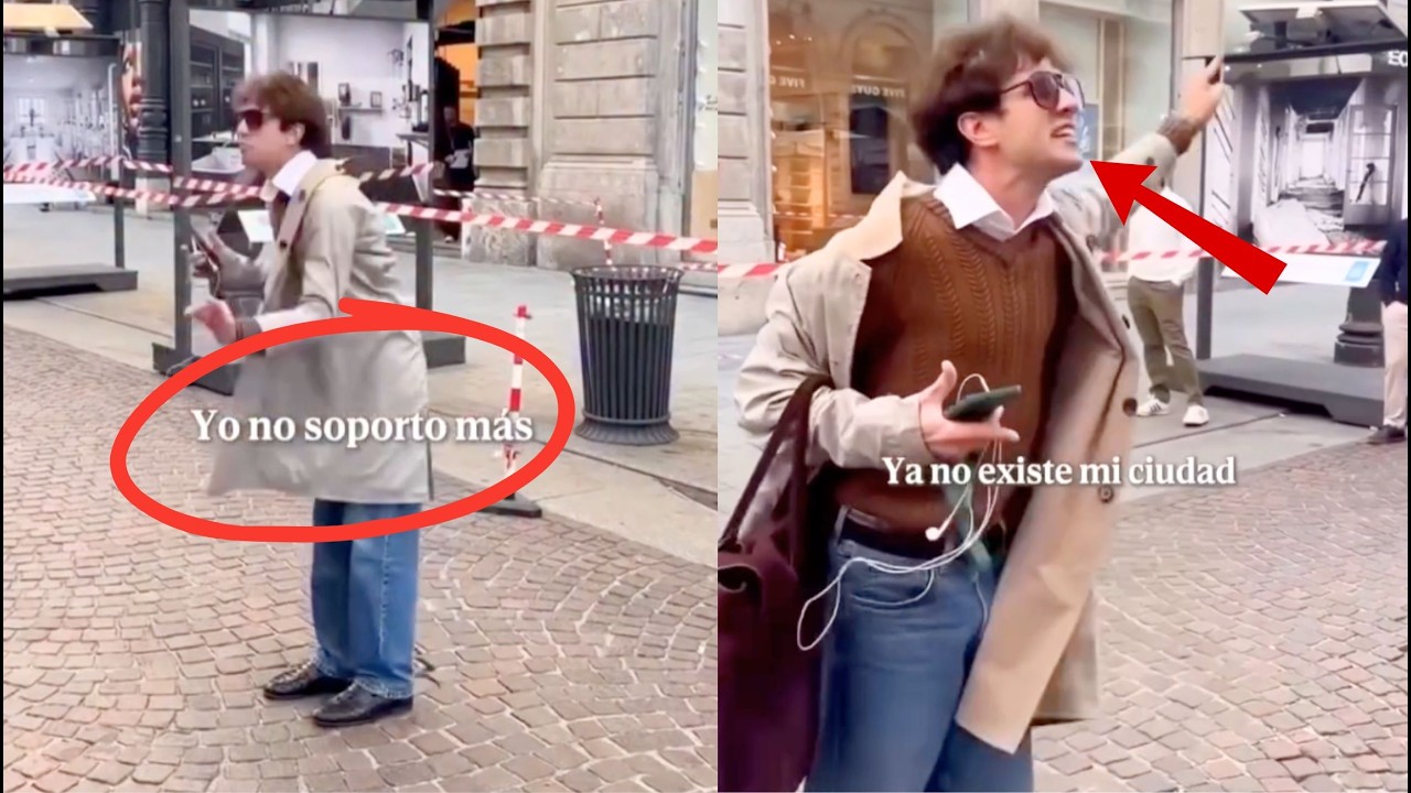EL VIDEO del JOVEN en MILÁN CRITICANDO la SITUACIÓN de SEGURIDAD y los SAQUEOS en EUROPA
