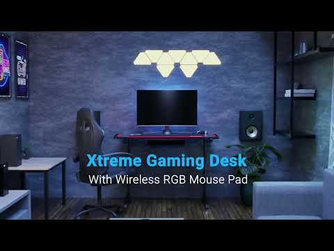 Olsen & Smith Xtreme 43" Premium Carbon Fibre Effect Gaming Desk