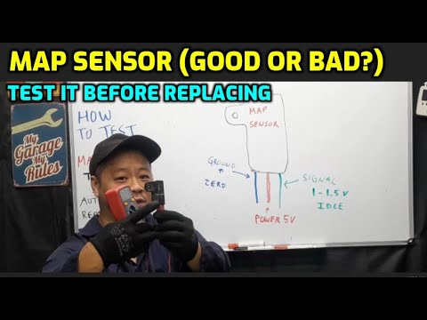 TEST BAD MAP SENSOR WITH A MULTIMETER (5V, SIGNAL, GROUND) P0107