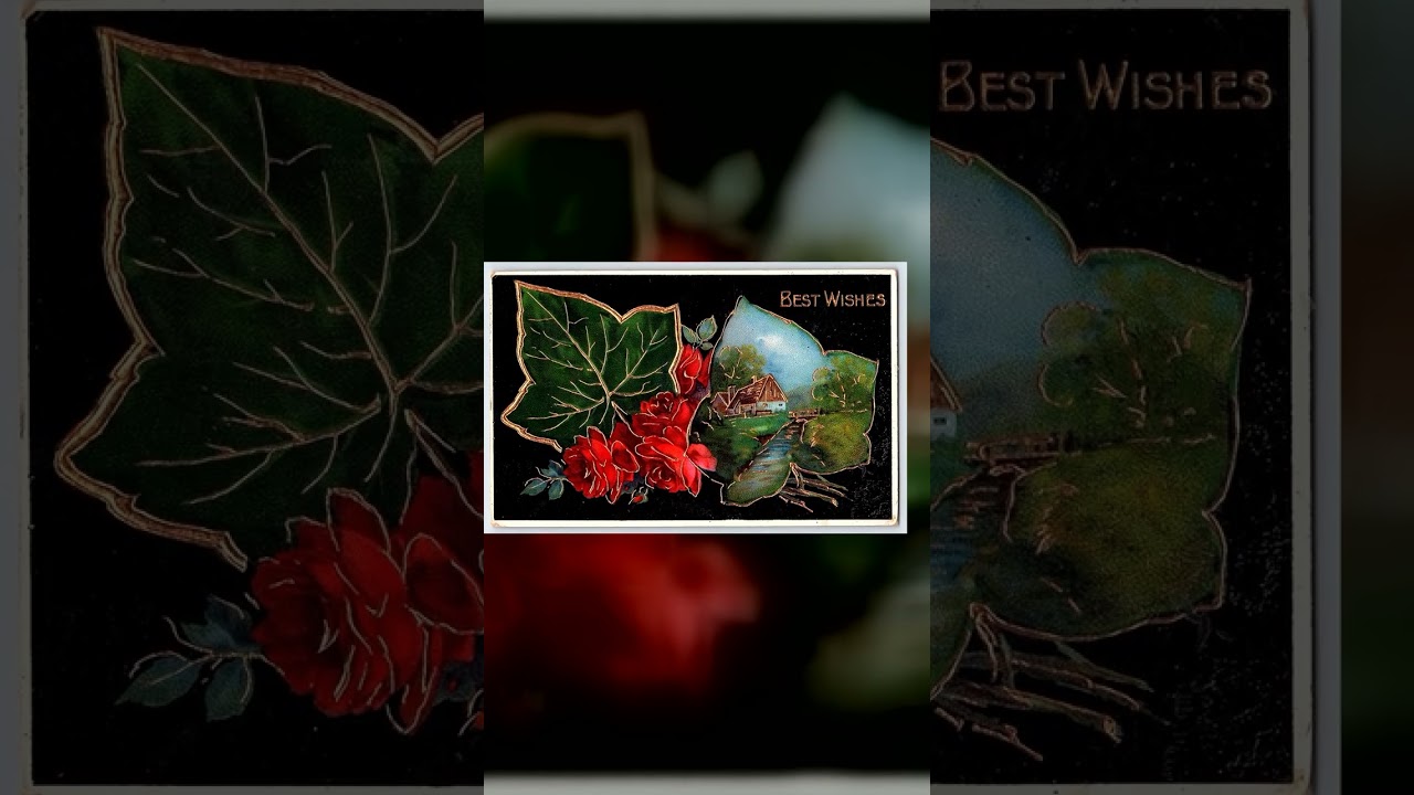 Printed in Germany, Divided Back, Best Wishes, 1914 Postmark Video