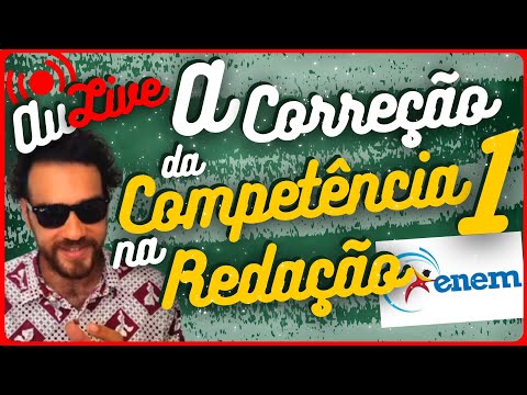 🔴 A CORREÇÃO DA COMPETÊNCIA 1 DA REDAÇÃO ENEM [GRAMÁTICA] - AuLive 08