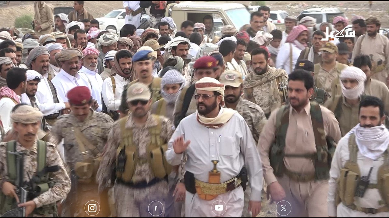 عضو مجلس القيادة سلطان العرادة يشارك في تشييع الشيخ ربيش بن مبخوت كعلان