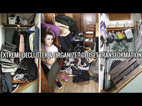Extreme Declutter & Organize +Huge Closet Transformation on a budget | Satisfying Before & After's