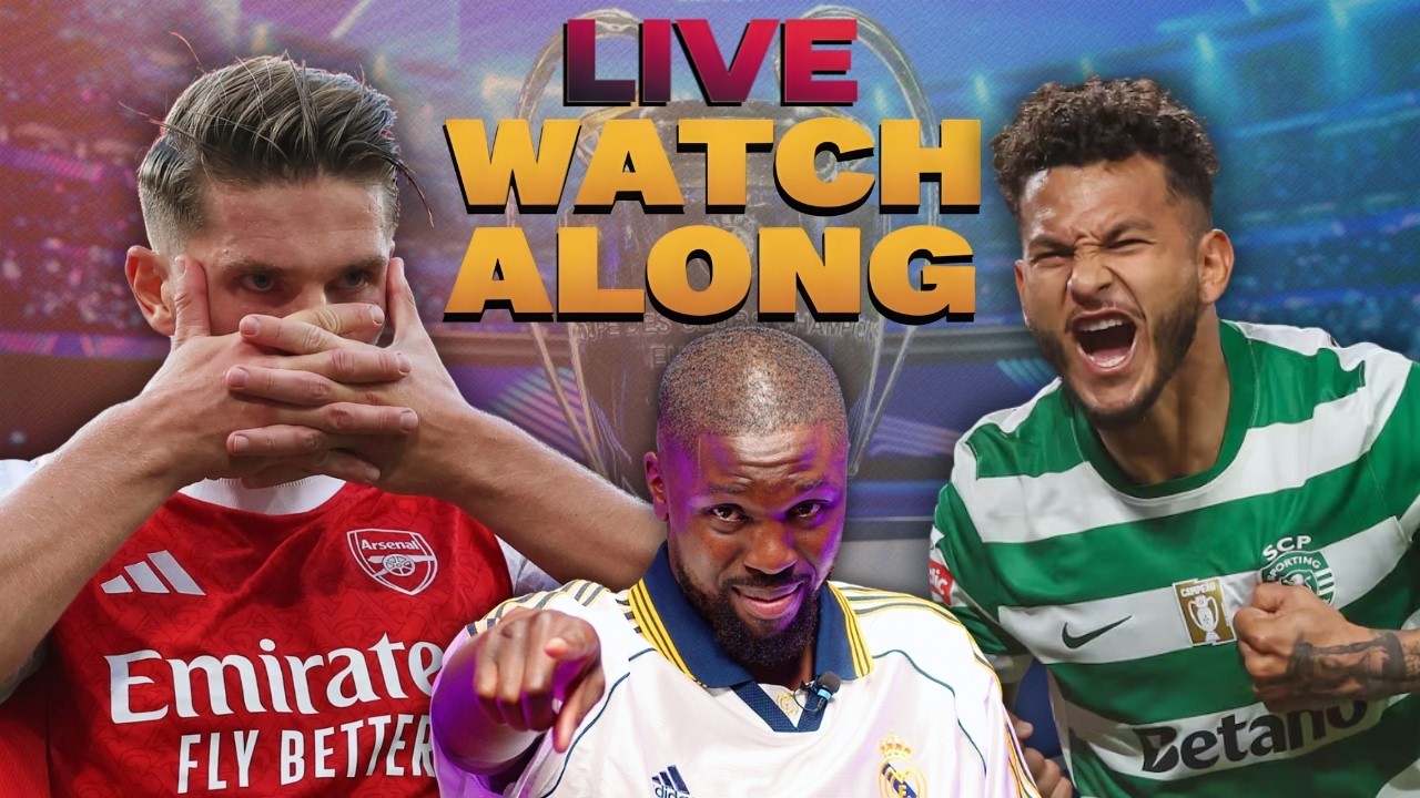 ARSENAL VS SPORTING CP -  CHAMPIONS LEAGUE QUARTER FINAL WATCH ALONG