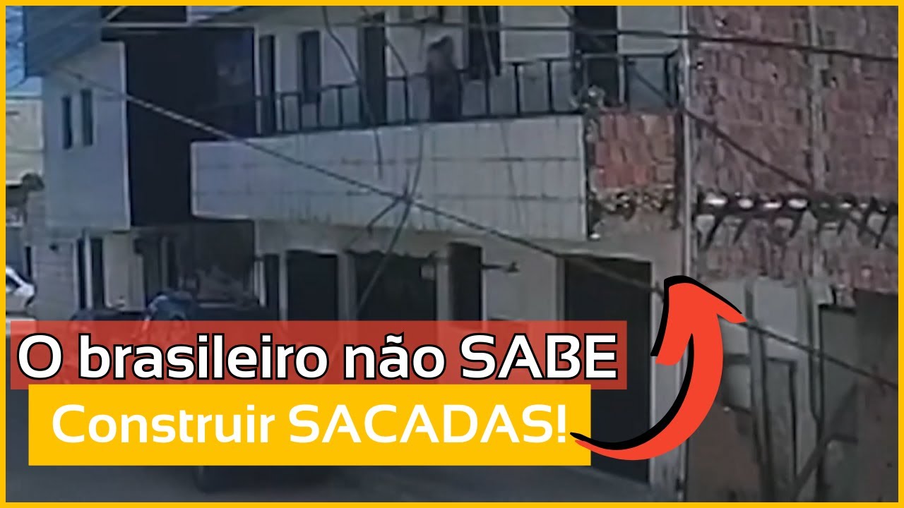 Mais uma sacada colapsa no Brasil - O JEITO ERRADO DE CONSTRUIR ESTRUTURAS EM BALANÇO!