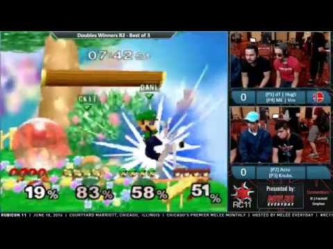 Rubicon 11 - dT | HugS & ME | Vro vs. Azzu & Knubs. - SSBM - Doubles WR2