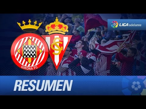 Resumen de Girona FC (0-0) Sporting de Gijón