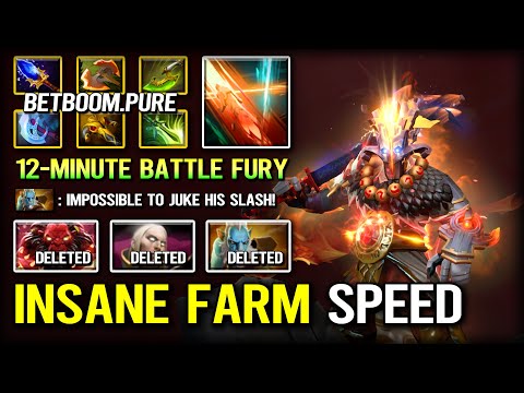 INSANE FAST FARM SPEED Safelane By Pure Juggernaut | 12-Mins Battle Fury Vs. Army GOD Phantom Lancer