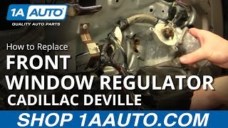 How to Replace Front Power Window Motor 94-99 Cadillac Deville