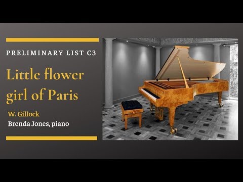 AMEB Piano Series 18 List C3 Gillock Little Flower Girl of Paris | Brenda Jones 102 key Stuart piano