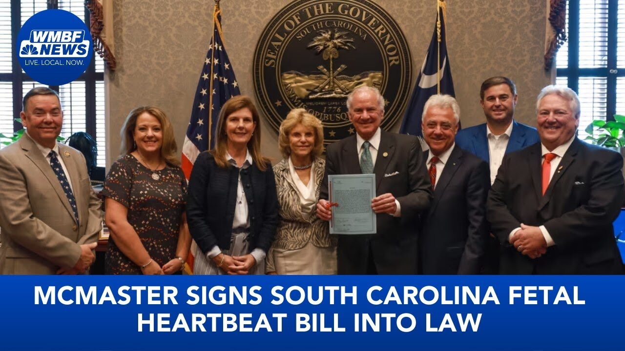 Gov. McMaster signs South Carolina 6-week abortion bill into law