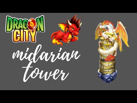 DRAGON CITY | GURADIANS  TOWERS - MIDARIAN TOWER UNLOCKING | BLUE FLAME
