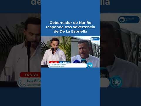 Gobernador de Nariño responde a De La Espriella: “No hay contradicción entre paz y seguridad”