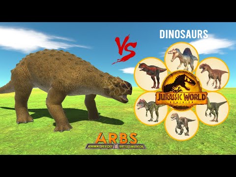 MINMI (JWE2) vs ALL UNIT CARNIVORE DINOSAURS- Animal Revolt Battle Simulator