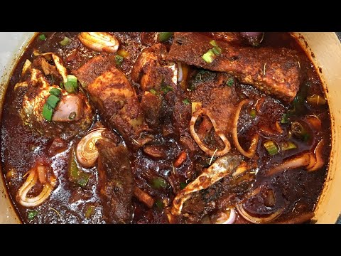 HOW TO MAKE THE TASTIEST GHANAIAN FRIED FISH STEW || TOMATO STEW ||STEWED FISH