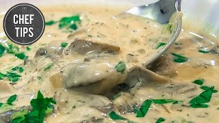 Hungarian Mushroom Soup Recipe - Chef Tips
