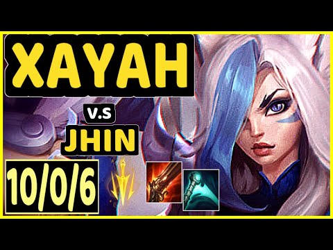 YUUKI60 (XAYAH) vs JHIN - 10/0/6 KDA BOTTOM ADC GAMEPLAY - EUW Ranked MASTER