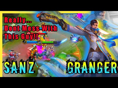 You Don't Want Mess With This Granger!! Top Pro Player Gameplay by SANZ ~ Mobile Legends