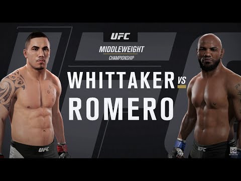EA Sports UFC 2 - Robert Whittaker vs Yoel Romero 2 UFC 225 Full Fight Simulation