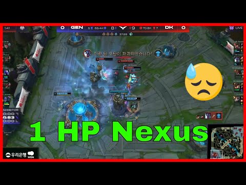 Chovy 1v5 Defending the 1 hp Nexus