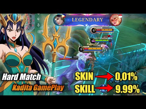 Kadita Gameplay - Hard Match - Carry Team!! || Kadita Build 2025