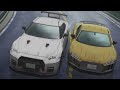 MF GHOST 2nd Season Shun Aiba Overtakes Yudai Sakamoto Nissan GTR Vs Audi R8