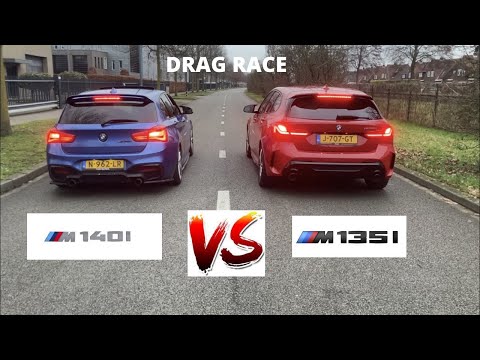 DRAG RACE: BMW m140i stage 2 450 hp vs BMW m135i 306 hp