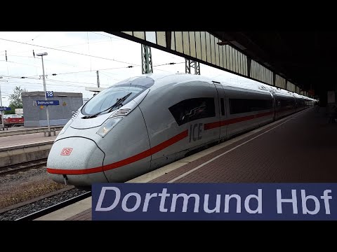 Dortmund Hbf(main station): ICE 3 Velaro D,ICE 3,ICE 4,IC 2,RRX,eurobahn,RE,RB,